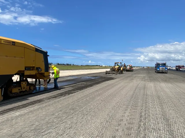 Preparing the runway surface