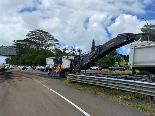 Milling equipment loading a truck
